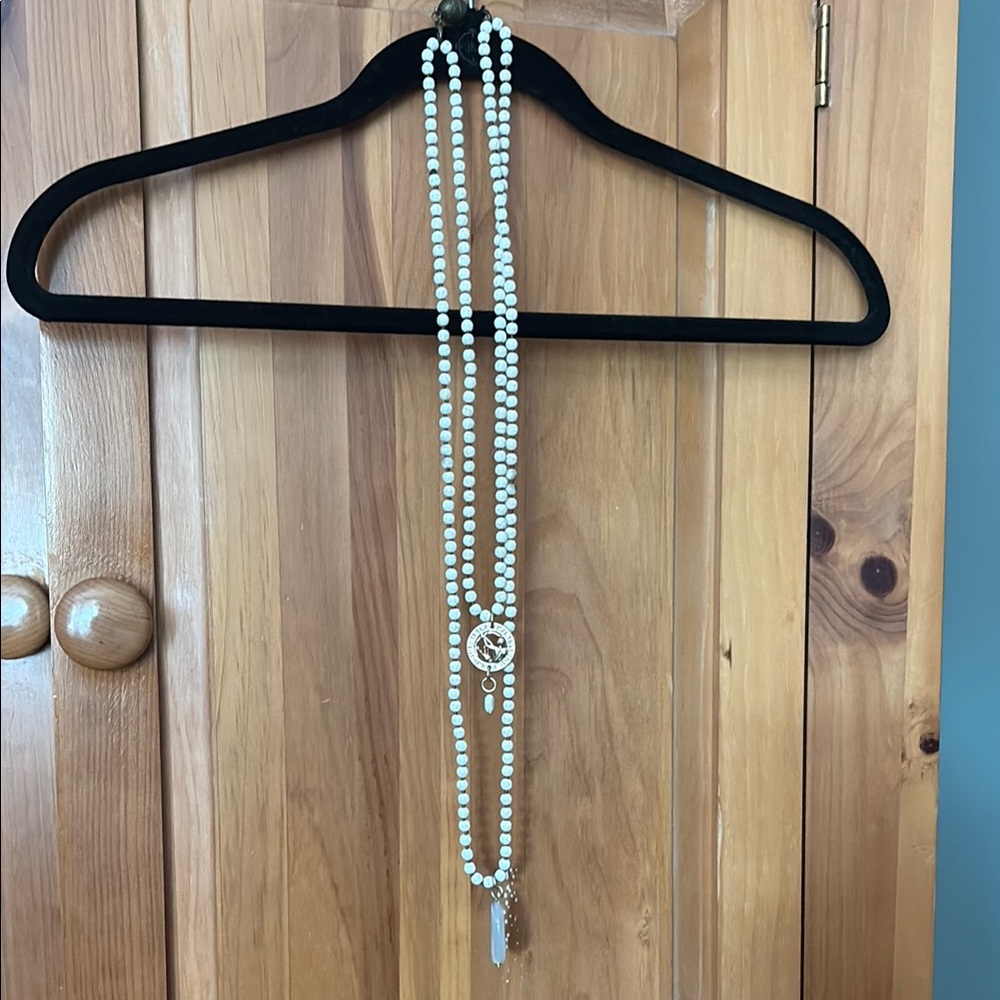 Elegant White Bead Necklace